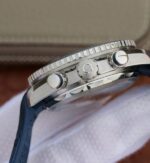 Replica Omega Planet Ocean Master Chronometer OMF Blue LiquidMetal Blue Leather A9900 - Image 4