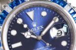 Rolex Submariner Customized with Diamonds-Blue Diamonds-40MM(1:1 replica) - Image 4