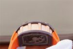 Replica Richard Mille RM011 Felipe Massa RG Chrono Brown Skeleton Dial Orange Rubber Strap A7750 - Image 11
