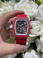 Richard Mille RM67-02 Red Carbon Best Replica Watch Weight 37 Grams 38.7??47.52mm - Image 2