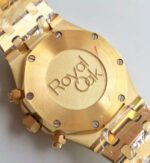 Replica Audemars Piguet Royal Oak Chronograph 26320 YG Blue Dial YG Bracelet A7750 - Image 5