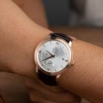 Omega De Ville Prestige Power Reserve Replica Watches Brown Leather Strap 39.5mm - Image 9