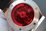 Replica Hublot Classic Fusion Tourbillon 45mm TF Red Skeleton Dial Black Gummy Strap A23J - Image 5