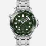 Seamaster Diver 300M Co-Axial Master Chronometer 42mm Green Dial On Bracelet(1:1 replica)