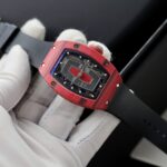 Richard Mille Rep 1:1 Watch RM07 Carbon Red Black Rubber Strap 36mm - Image 3