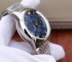 Replica Omega OMF De Ville Chronograph 42mm Blue Dial SS Bracelet A9300 - Image 9