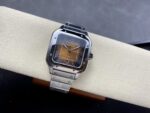 Fake Cartier Watch Santos de Cartier Large Steel Brown Dial WSSA0064-TW(1:1 replica) - Image 7