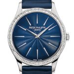 Patek Philippe Calatrava Night Blue Dial 33mm Ladies Hand Wound Watch 4897/300G(1:1 replica)