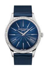 Patek Philippe Calatrava Night Blue Dial 33mm Ladies Hand Wound Watch 4897/300G(1:1 replica)