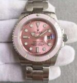 Replica Rolex Submariner Lady SS Pink Bezel Pink Dial SS Bracelet A2836