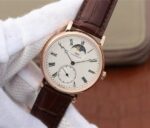 Replica IWC Vintage IW544803 White Dial RG Brown Leather Strap - Image 2