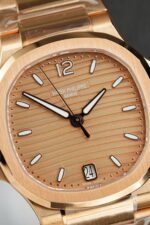 Patek Philippe Nautilus 7118 Replica Watches Rose Gold Swiss Movement 3K Factory 35,2mm - Image 3