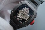 Replica Richard Mille RM027 PVD Skeleton Dial Black Rubber Strap 6T51 - Image 2