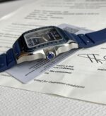 Cartier Replica 1:1 Watch Santos WSSA0030 Blue Dial Rubber Strap 39.8mm - Image 5