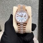 Rolex Day-Date Replica Watch Gold Wrapped Moissanite Diamonds Hong Kong 36mm - Image 2