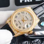 Rolex new full-diamond logotype – full diamonds with classic lettering – official size 36mm(1:1 replica) - Image 4