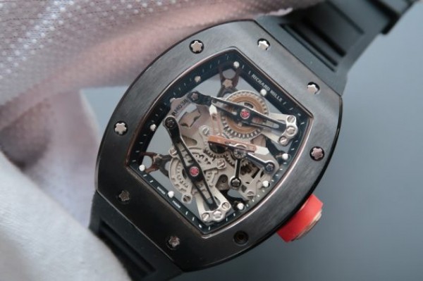 F657AEA0-CD8B-88F9-8DDC-651F0612196D.jpg Replica Richard Mille RM038 RG Black Inner Bezel Skeleton Dial Black Rubber Strap Jap Quartz - Image 1