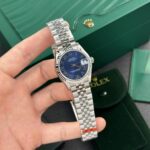 Rolex Fake Watch DateJust Roman Numeral Pile Blue Dial EW Factory 31mm - Image 2
