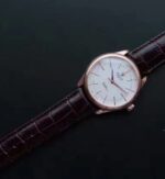 Replica Rolex MK Cellini Time 50505 RG White Dial Leather Strap A3132 - Image 6