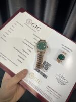 Rolex Best Replica Watch Day-Date 128235 Gold Wrapped And Moissanite Diamond Custom 36mm - Image 2