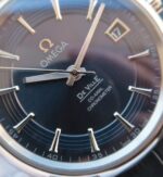 Replica Omega V6 De Ville Hour Vision Co-Axial 41mm SS Blue Dial Leather Strap A8500 - Image 2