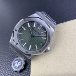 Audemars Piguet Replica Watch Royal Oak Selfwinding ??50th Anniversary?? 41mm Stainless Steel Green Dial 15510ST.OO.1320ST.04-ZF(1:1 replica) - Image 6
