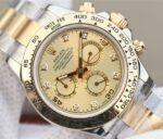 Replica Rolex Daytona 116523 Thick YG Wrapped YG Dial Diamonds Markers SS/YG Bracelet A7750 - Image 3