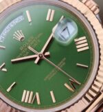 Replica Rolex Day-Date 40mm 228235 RG Noob Green Dial Roman Markers RG Bracelet A3255 - Image 3