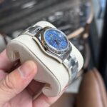 Rolex DateJust Replica Women s Watch 11 Blue Leaf Dial 31mm - Image 5