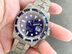 Rolex Submariner Diamond Pav?? Special-Blue Diamonds-full diamonds-40MM(1:1 replica) - Image 2