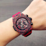 Hublot Big Bang Unico Red Carbon Replica Watches Best Quality Fabric Strap 45mm - Image 6