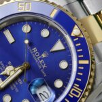 Rolex Submariner Dial Blue Copies Watches Gold Wrapped Custom 40mm - Image 5