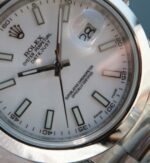 Replica Rolex DateJust 41mm 126333 EW Polished Bezel White Dial SS Bracelet A3163 - Image 2