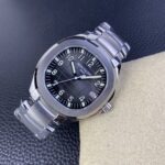 Fake Patek Philippe Replica Watch Aquanaut Date Sweep Seconds Stainless Steel Black Dial 5167/1A-001 3KF(1:1 replica) - Image 4