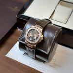 Patek Philippe Replica 1:1 Watch Nautilus 5712 Chocolate Dial Leather Strap GR Factory 40mm - Image 3