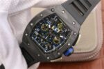 Replica Richard Mille RM011 SS Felipe Massa 10th Anniversary KVF Crystal Skeleton Dial Blue Black Rubber Strap A7750 - Image 2