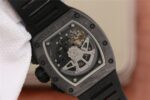 Replica Richard Mille RM011 NTPT Carbon Case Chronograph KVF Skeleton Dial White Inner Bezel Black Rubber Strap A7750 - Image 6