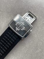 Replica PATEK PHILIPPE Aquanaut 5167 SS 3KF Best Edition Gray Dial on Black Rubber Strap A324 Super Clone V2 - Image 9