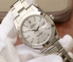 Replica Rolex DateJust 41mm 126300 Noob Polished Bezel Silver Dial Stick Markers Bracelet A3235 - Image 2