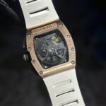 Richard Mille Replica 1:1 Watch RM011 With Full Diamond Rubber Strap 44mm - Image 6