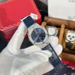 Hublot Replica 11 Watch Classic Fusion Titanium Blue Dial With Moissanite Case 38mm - Image 4