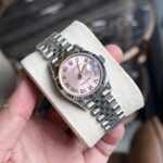 Rolex DateJust Pink Dial Replica Women s Watch Roman Numerals EW 31mm - Image 2