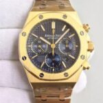 Replica Audemars Piguet Royal Oak Chronograph 26320 YG Blue Dial YG Bracelet A7750