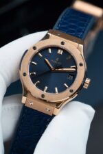 Hublot Replica Watch Classic Fusion King Gold Dial Blue 33mm - Image 2