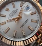 Replica Rolex DateJust II 41mm SS/YG Silver Dial Stick Marker SS/YG Bracelet A2836 - Image 3