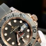 Rolex Yacht-Master Replica 11 Watch Gold Wrapped Black Dial 40mm - Image 5