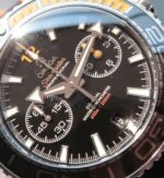 Replica Omega OMF Planet Ocean Master Chronometer SS Black/Orange Bezel Black Dial Nylon A9900 - Image 2