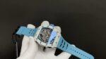 Best Swiss Richard Mille RM 35-03 Replica Rafael Nadal Watch for Men | White Carbon Fiber Case | Blue Strap - Image 5