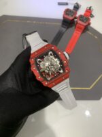 Swiss Richard Mille RM 35-01 Replica Rafael Nadal Red Case Watch ?C Carbon Fiber Case, Luxury Sport Design - Image 2