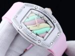 Swiss Replica Richard Mille RM 07-01 Bonbon Collection Pink Marshmallow ?C Diamond Ceramic Case, Ladies Luxury Watch - Image 4